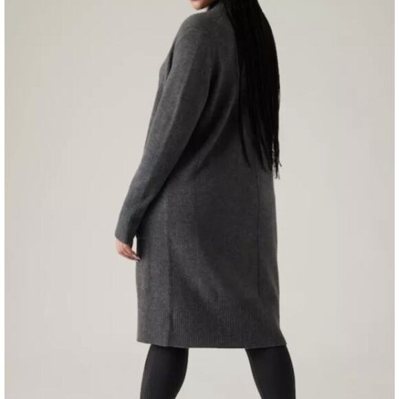 Athleta Spirit Refined Wool Cashmere Wrap Charcoal‎ Gray Heather Large NWT $259 - Picture 5 of 12